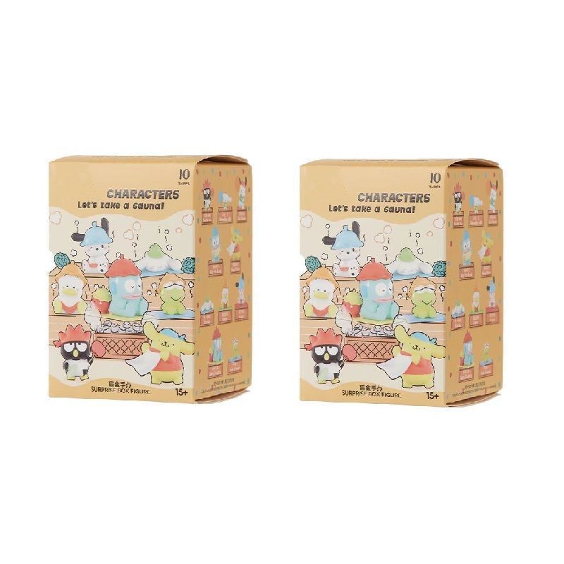 名创优品三丽鸥一起蒸桑拿玉桂狗丑鱼大耳狗帕恰狗布丁狗盲盒摆件|undefined