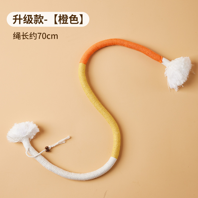 Cuerda de mordedura de gato diente molar limpieza auto-Hola alivio tapado durable cuerda de mordedura de gato artefacto molar Amazon al por mayor