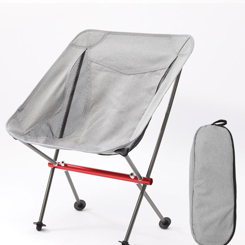 Cross-border Direct Supply 7075 Portable Outdoor Folding Chair Aluminum Alloy Moon Chair Camping Beach Chair Amazon