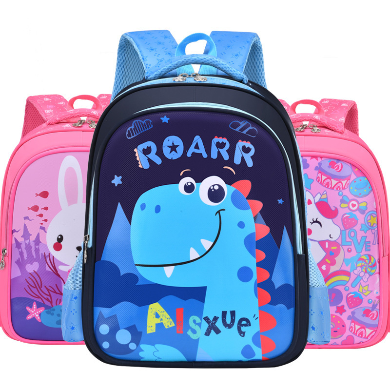 Children's Schoolbags New Style 1-3 Grade Boys and Girls Cartoon Cute Burden-Reducing Lightweight Spine Protection Primary School Students Backpack