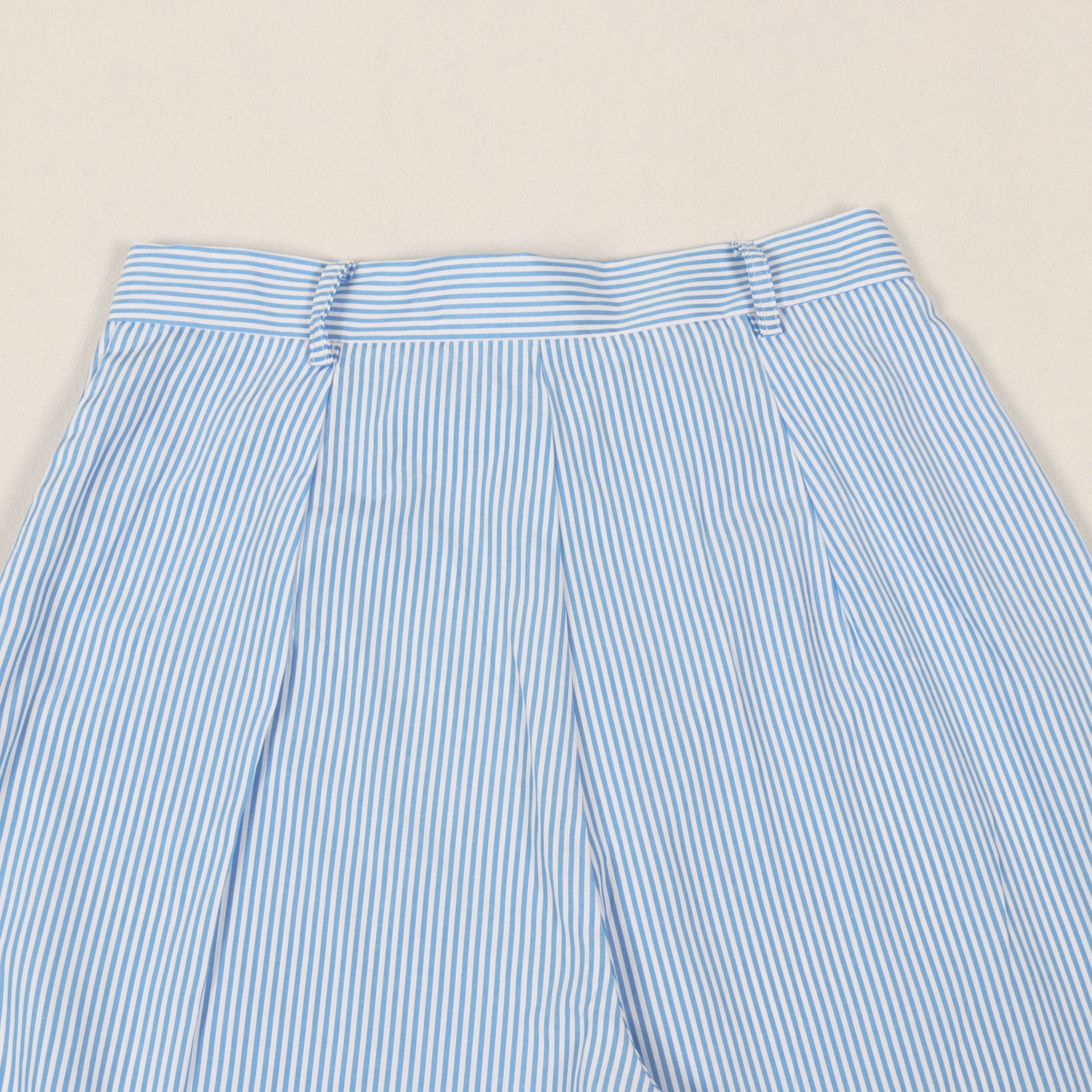 Round Neck Short Sleeve Striped Contrast Color Wide Leg Pants Two Piece Sets
