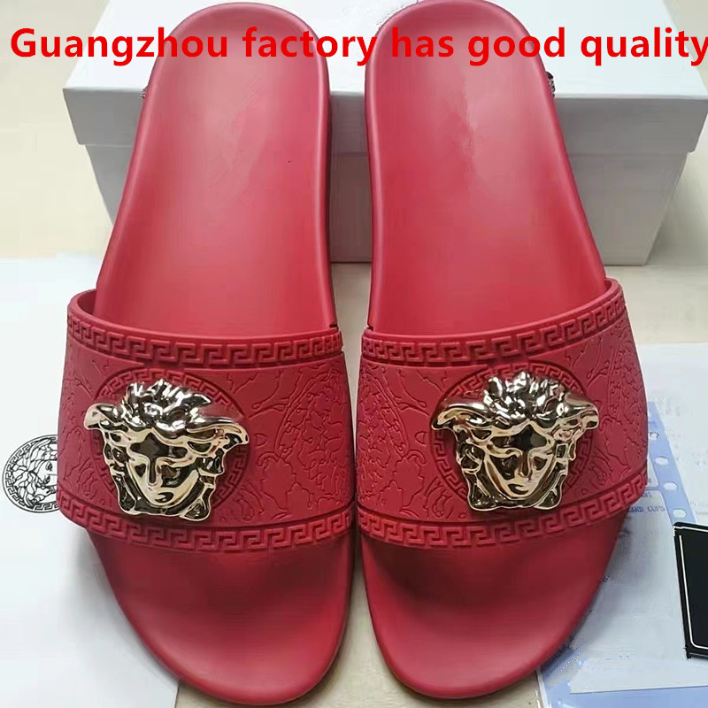尼日利亚柬埔寨越南高档凉鞋2025夏金属美人头印花平底红色一字拖