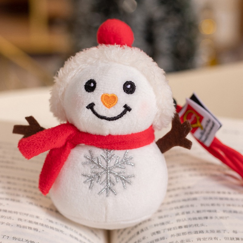 Muñecas de nieve de Navidad de dibujos animados transfronterizos juguetes de peluche lindo muñeca de invierno Jewel acompañar regalos de Navidad