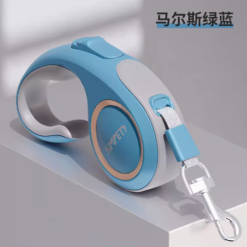 Correa retráctil automática para perros de dos colores – producto para mascotas de moda y multicolor, envío rápido.