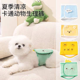 四季公狗生理裤礼貌带卡通款宠物防骚扰裤发情柯基泰迪狗狗尿布裤