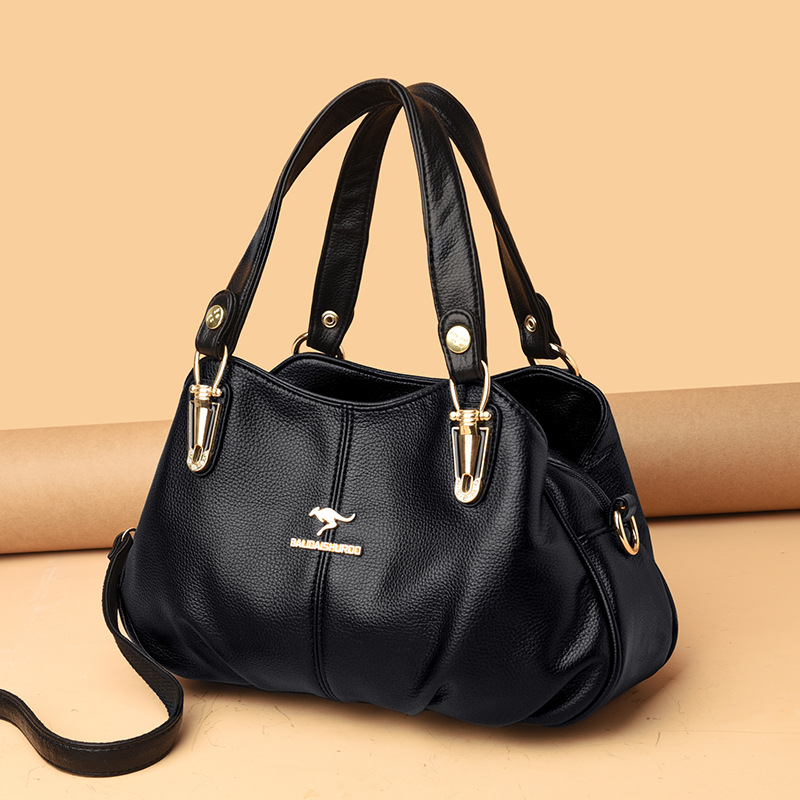 Bali Kangaroo Bag For Women 2023 New Style Crossbody Shoulder Bag Large Capacity Elegant Handbag Soft Tote - Thumbnail 2