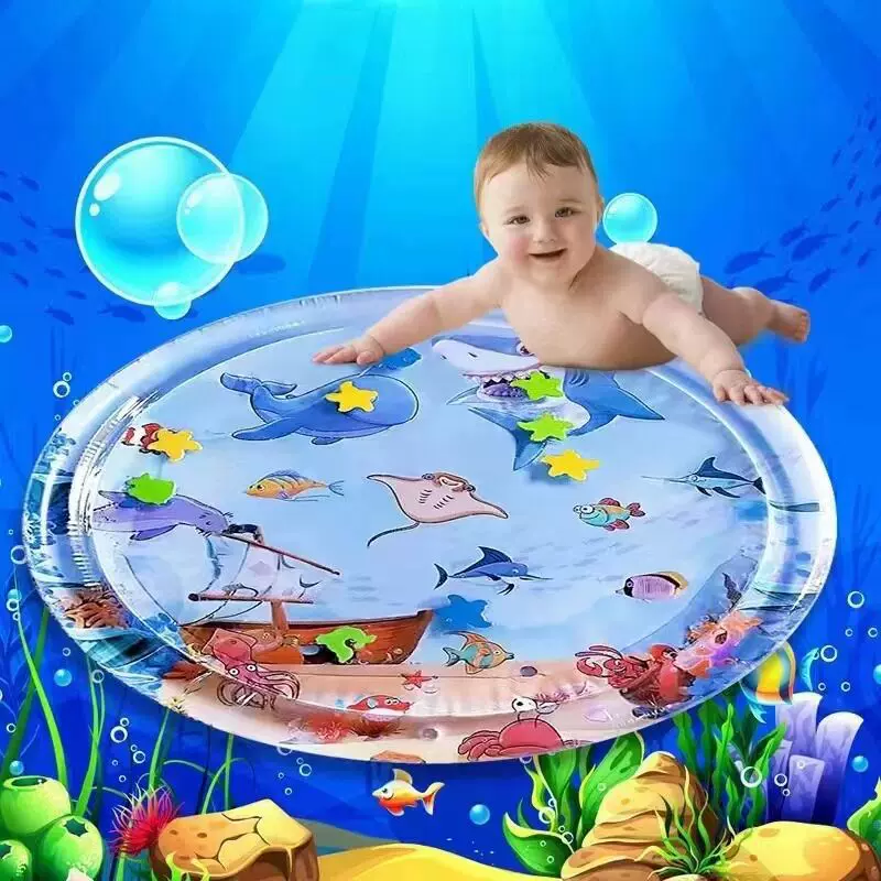 宝宝多规格拍拍水垫儿童游戏冰垫充气注水海洋生物爬行啪啪垫批发