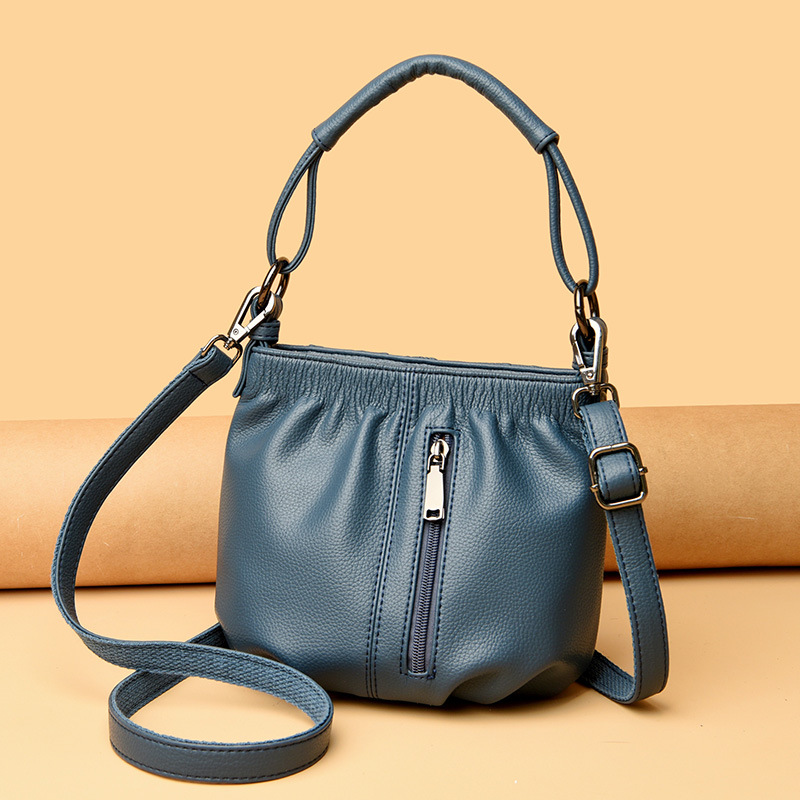 Handbag Women's Small Bag Summer 2024 New Bucket Bag Underarm Bag Casual Soft Leather Middle-aged Crossbody Bag_voghion.com