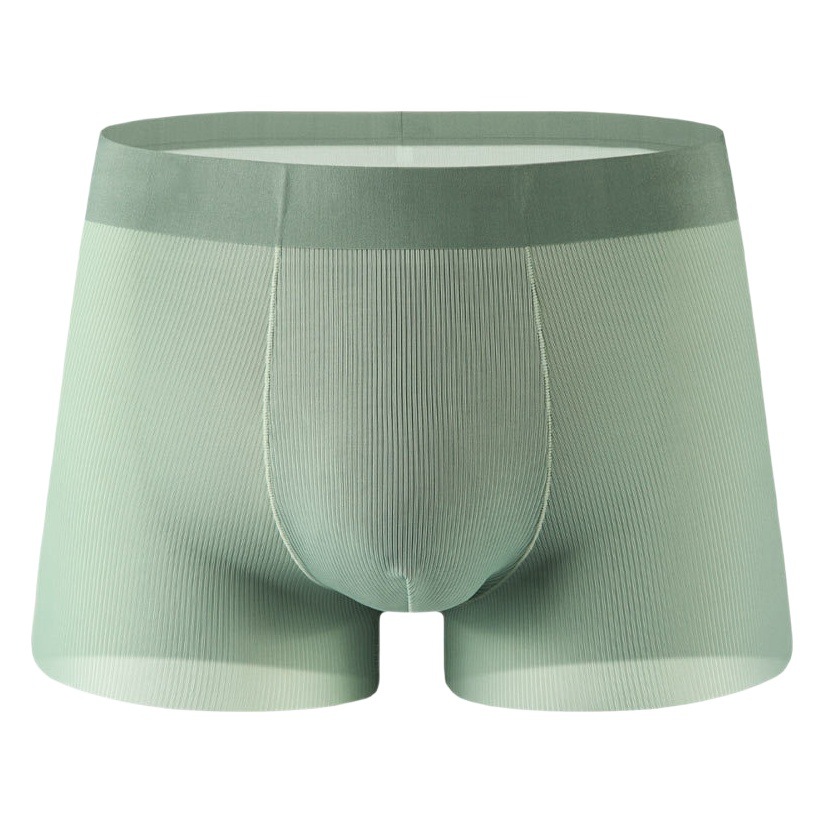 Ropa interior de los hombres de seda de hielo verano Delgado antibacteriano Boxer shorts sin costuras transpirable niños Boxer shorts cabeza ropa interior hombres