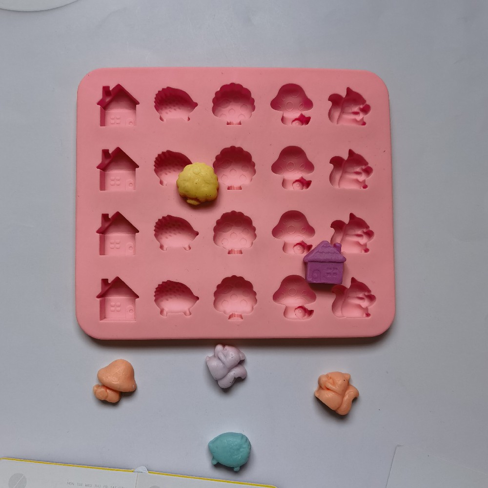 222 molde de silicona para pastel helado pudín molde de postre para jabón y utensilios de cocina