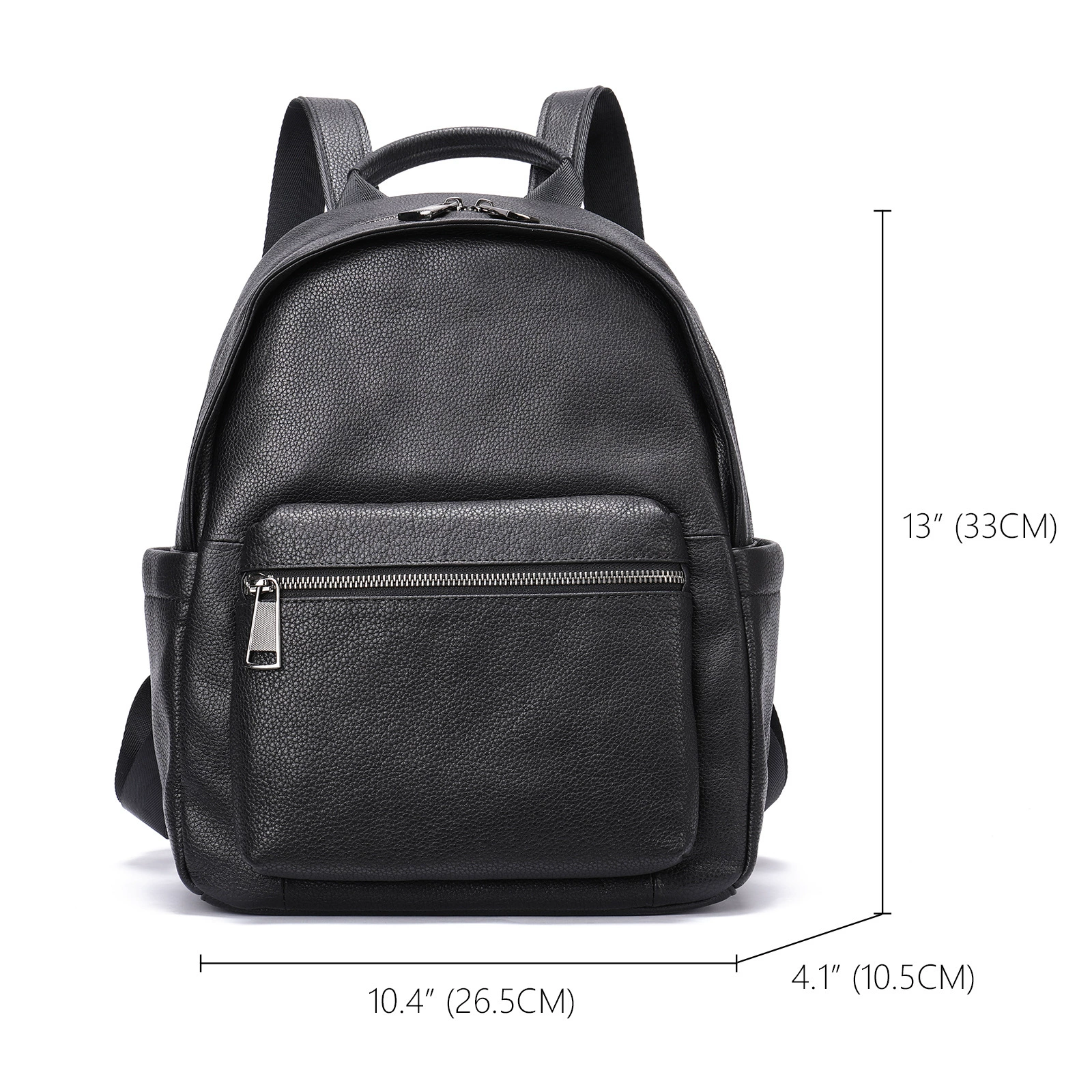 Backpack, fashionable universal leather capacious shoulder bag, genuine leather, Korean style, cowhide, wholesale