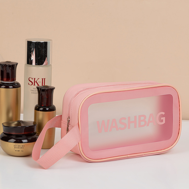 新しい便利な乾湿分離女性用化粧品バッグ防水トイレタリーバッグ大容量旅行水泳トイレタリー収納袋|undefined