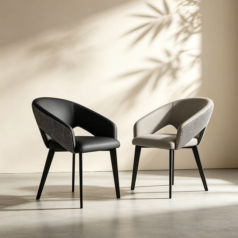 Italian Minimalist Dining Chair for Home Use, Light Luxury High-End Armchair, Designer Dining Table Chair with Backrest Italian Minimalist Dining Chair for Home Use, Light Luxury High-End Armchair, Designer Dining Table Chair with Backrest