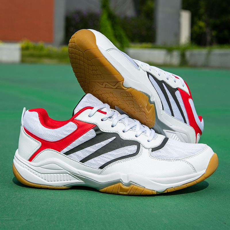 Nuevos zapatos de malla transfronterizos antideslizantes zapatos de bádminton transpirables zapatos de tenis casuales de moda al por mayor