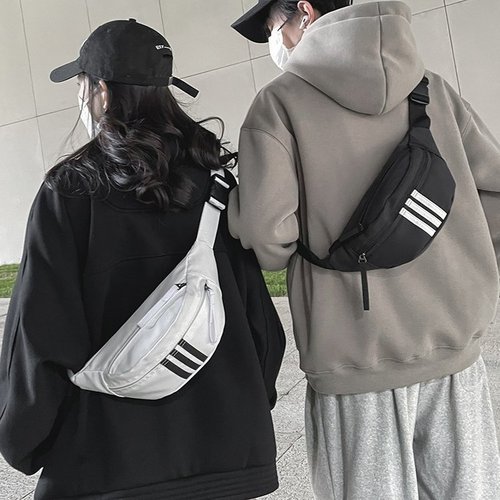 Japanese ins trendy brand retro casual men's and women's chest bag sports cycling crossbody bag women's bag shoulder bag waist bag