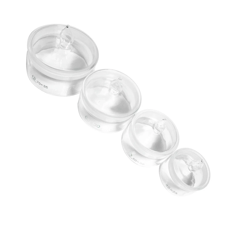 Стеклянная бутылка для взвешивания Высокотемпературный плоский Сосуд для взвешивания с крышкой Лабораторная пена Автомобильная игольчатая бутылка Бутылка для замачивания рта