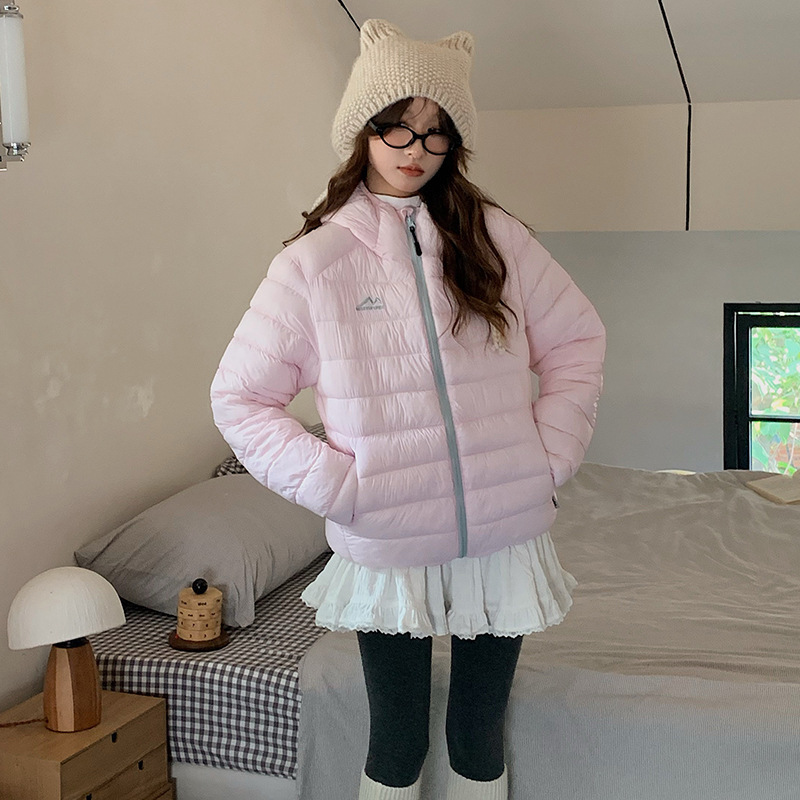 大码棉服女冬季新款轻薄连帽小棉袄韩版宽松时尚保暖棉衣外套|undefined