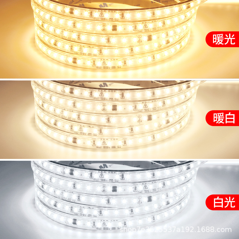 Cinturón de lámpara LED al aire libre 220v sin conducción super brillante autoadhesivo de alto voltaje lineal al aire libre barra de lámpara impermeable exhibición interior