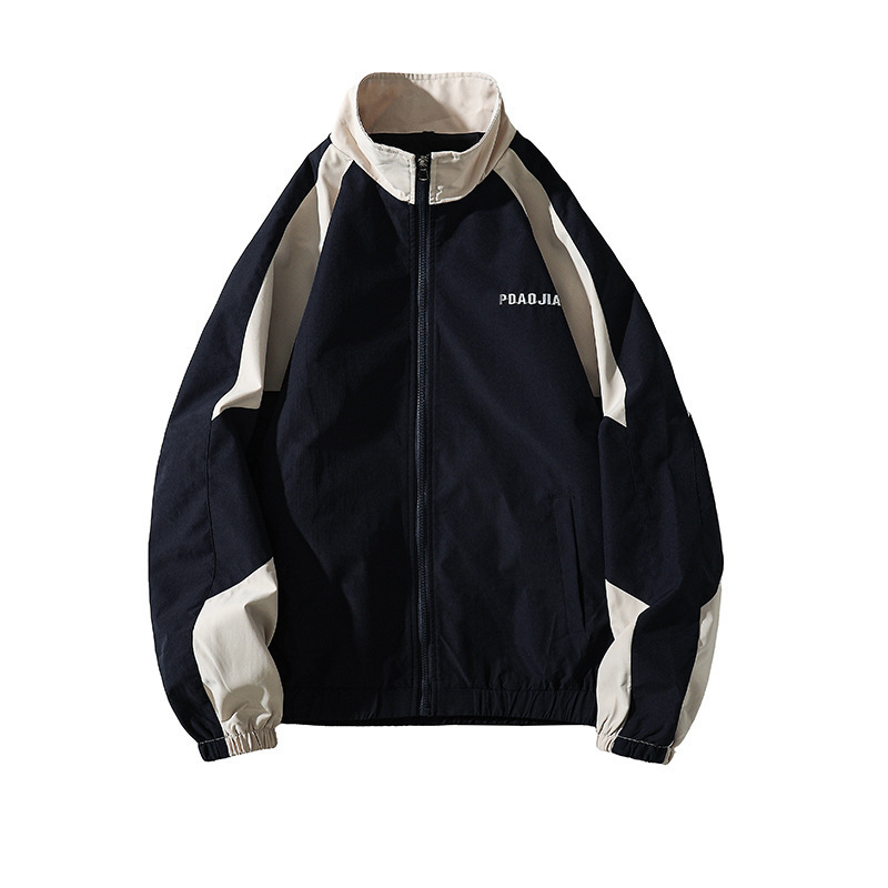 의류 새로운 스타일 재킷 2022 캐주얼 남성 느슨한 홍콩 스타일 재킷 트렌디 브랜드 봄과 가을 올 매치 캐주얼