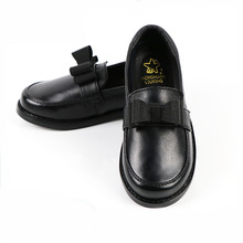 黑色真皮皮鞋女童 现货批发厂家直供 中小学生童鞋校园礼仪鞋