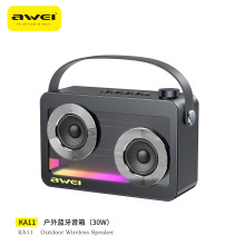 Awei户外蓝牙音箱便携插卡重低音炮30W超大容量8000mAh无线音响