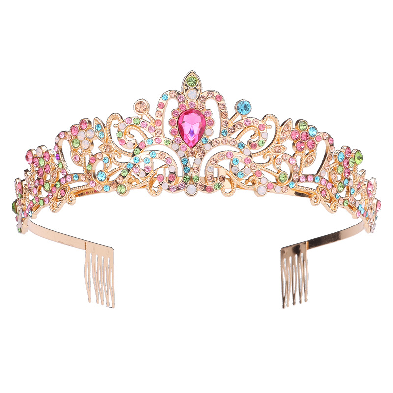 Boda transfronteriza europea y americana boda novia corona tocado Shengyue accesorios para el cabello vestido de novia estudio fotográfico accesorios para el cabello reina diadema corona