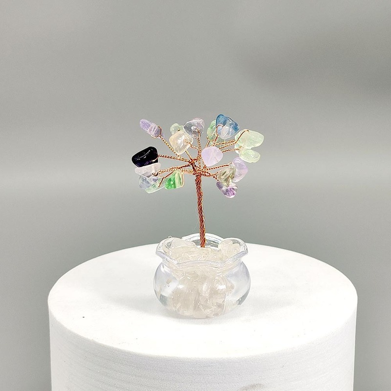 天然水晶原石水晶树水晶碎石摆件高级感小众工艺品装饰品送礼能量|undefined
