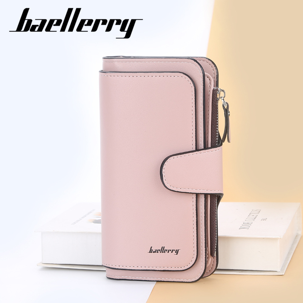Cross-Border Exclusive Supply of Women's Long Wallet with Clasp, Fashionable Coin Purse, Casual Clutch Bag, Coin Purse, Id Card Holder for Women
