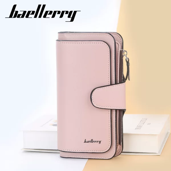Cross-Border Exclusive Supply of Women's Long Wallet with Clasp, Fashionable Coin Purse, Casual Clutch Bag, Coin Purse, Id Card Holder for Women