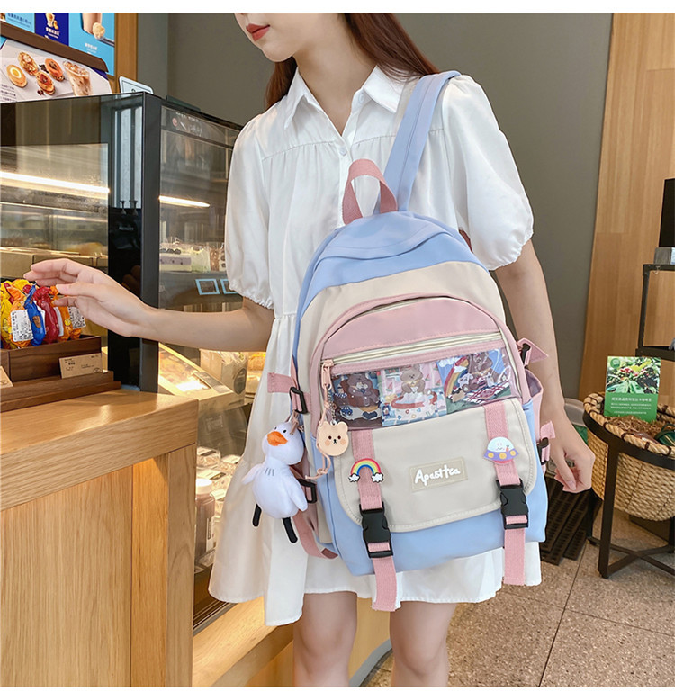 Japanischer Junior High School Rucksack Sommer Korean Harajuku Stil Ulzzang Rucksack display picture 5