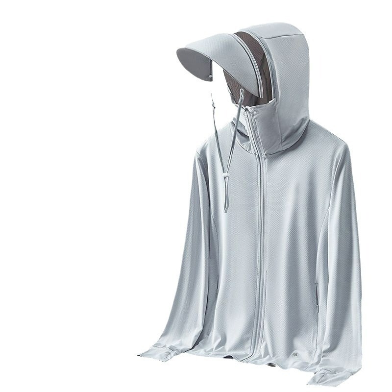 Verano hombre hielo rápido secado transpirable ropa de pesca super delgada ropa de pesca de hielo chaqueta de moda con cremallera
