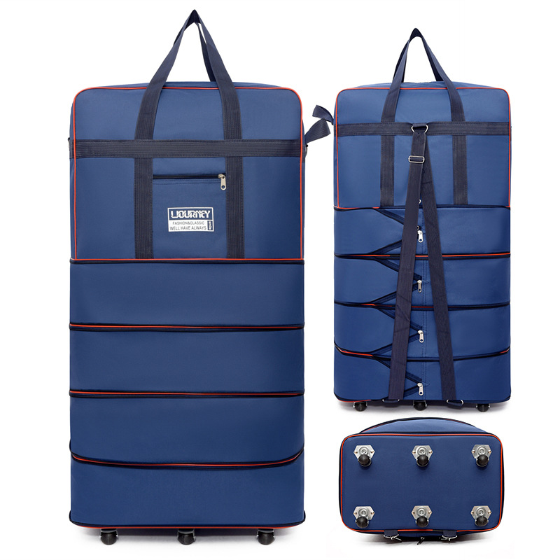 Blue extra large size, four-layer expansion, 6-wheel universal