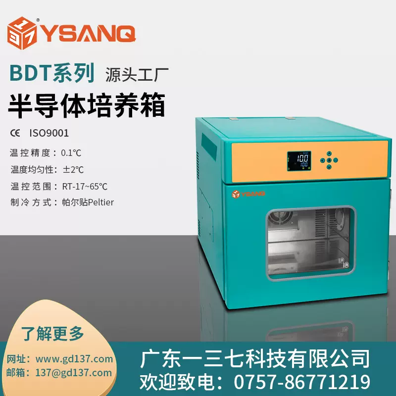 广东一三七科技BDT半导体培养箱 低温细菌霉菌微生物培养箱 -定制