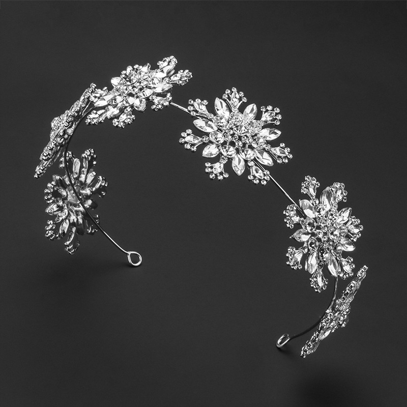 2022 nuevo copo de nieve forma banda de pelo Navidad fiesta cumpleaños corona boda foto accesorios tocado