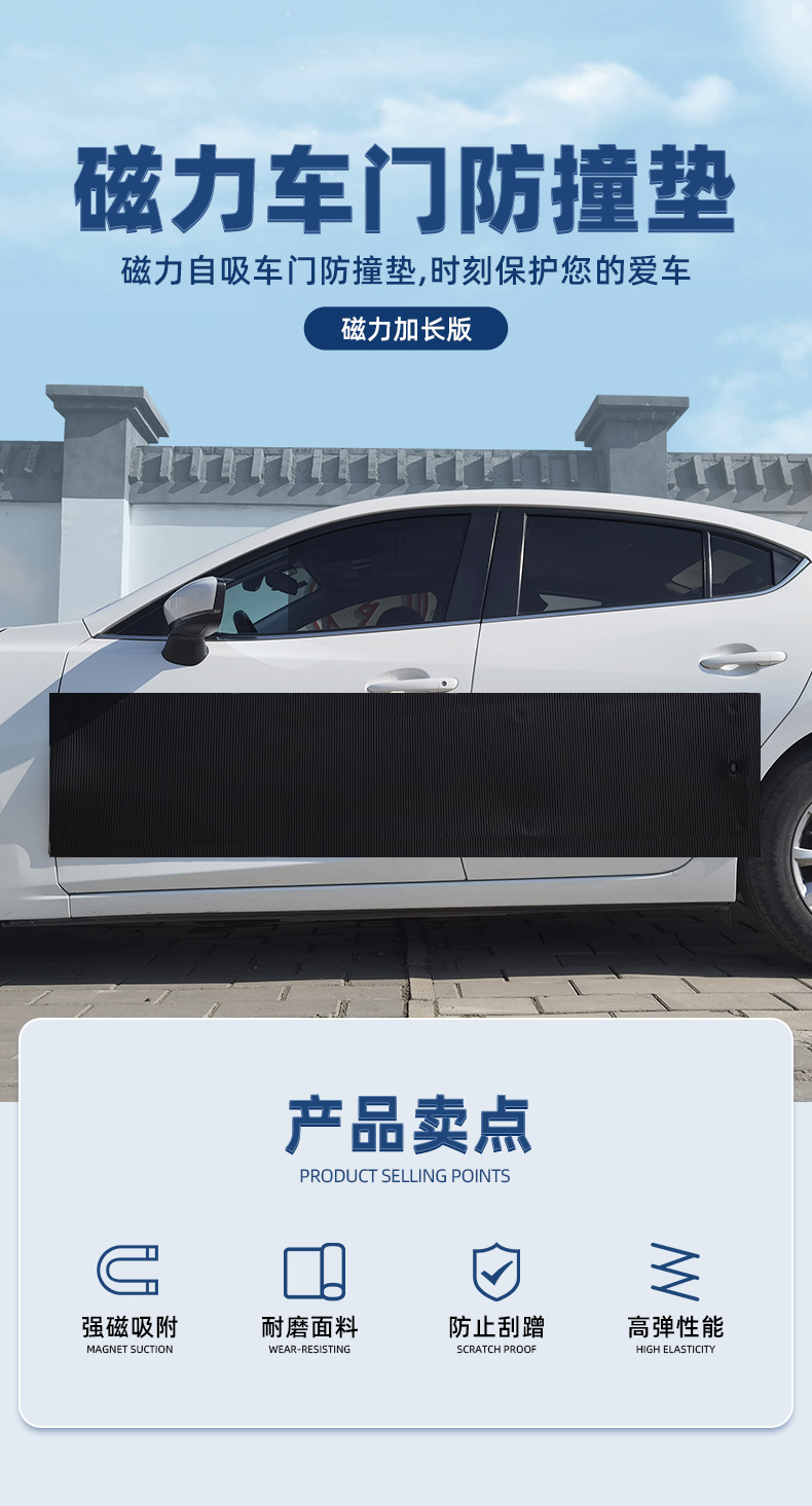 Magnetic Parking Bumper Pad, Car Body Protection Strip, Anti-Scratch Strip, Anti-Collision Sticker, Anti-Collision Strip, Anti-Collision Car Door