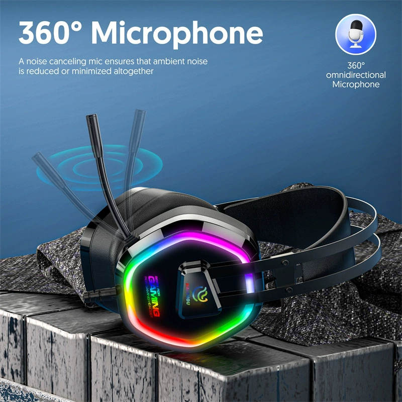 海手 G608 компьютерные цветные светящиеся проводные наушники USB 7.1, игровые соревновательные стереонаушники