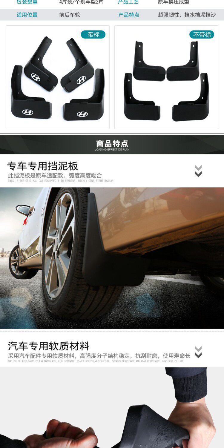 Suitable for 16-25 Models of Nissan Bluebird Maxima Mudguards, New Bluebird Mud Flaps Modification Accessories