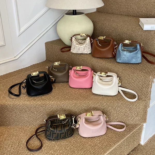 Cross-Border Mini Denim Dumpling Bag, High-End Light Luxury, Versatile Fashionable Handbag for Women, Korean Version Niche Children's Crossbody Bag