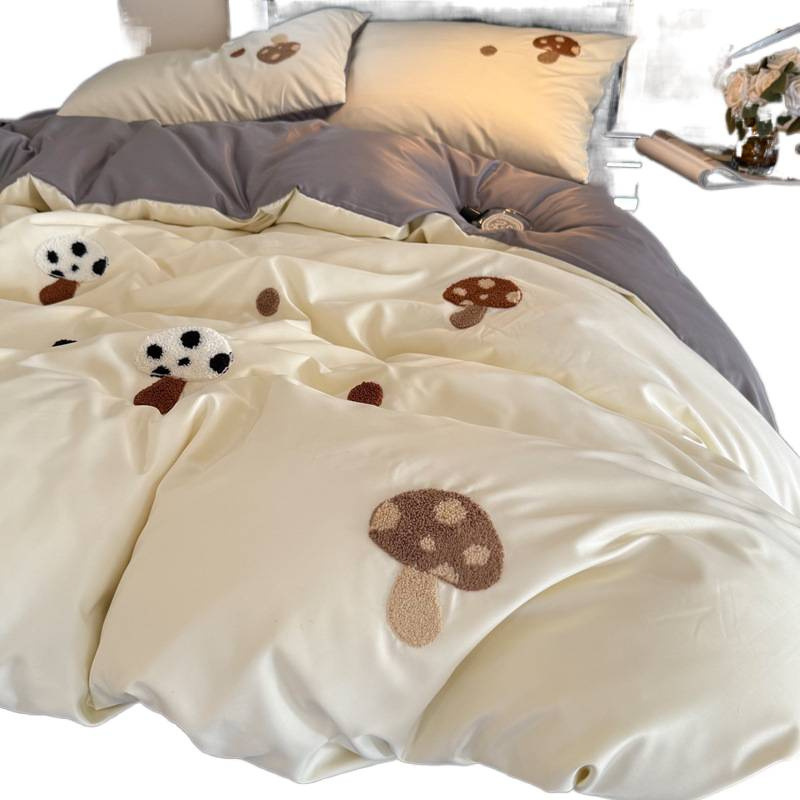 Double-sided Ice Silk Duvet Cover Set, Cooling Bed Sheet For Summer_voghion.com