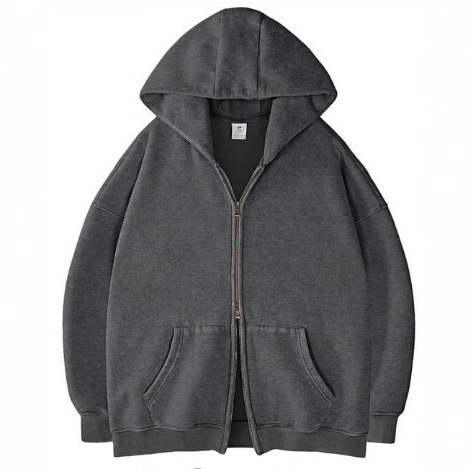 2025 Women's Men's Zipper Hoodie Oversized Hoodie Heavy Zipper Sweatshirts Retro
