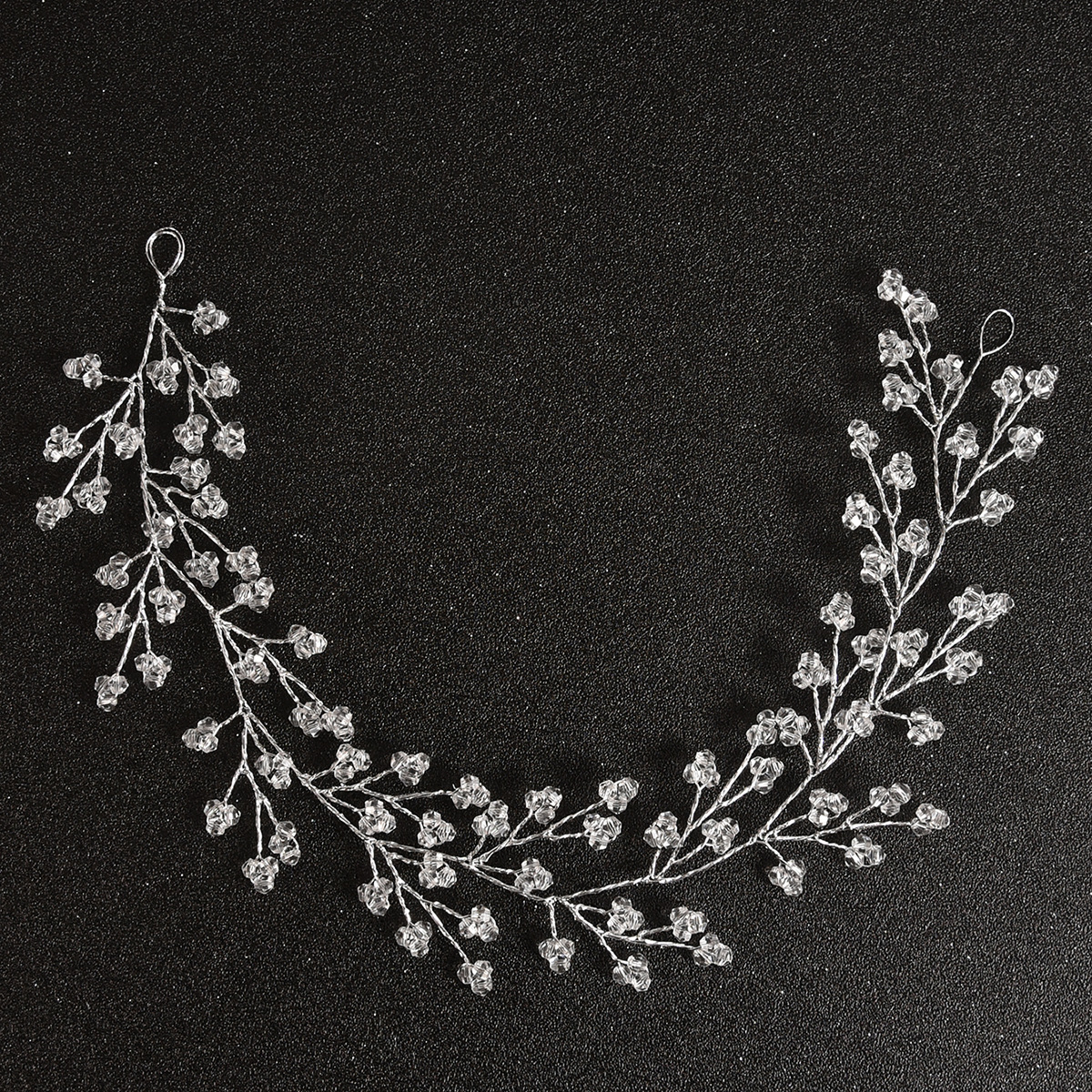 Europa y Estados Unidos toque de novia transfronterizo mano perla de diamante cuentas trenzadas hebra de cabello accesorios de vestido de boda al por mayor