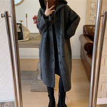 毛衣女外套2022新款韓版寬松慵懶風復古針織開衫外搭歐洲站中長款