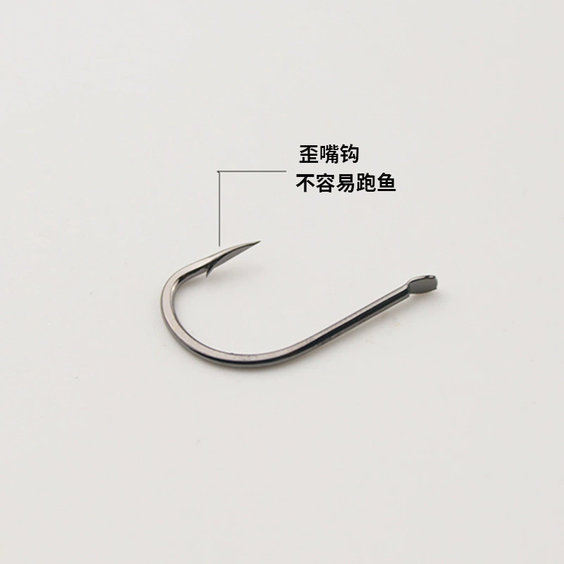 Guiya Yizu fish hook has barbs and crooked mouth reinforced bulk hook fishing crucian carp hook fishing gear accessories