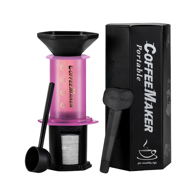 厂家直销优乐压便携式滤泡手动咖啡机 法压壶意式手冲咖啡壶 现货