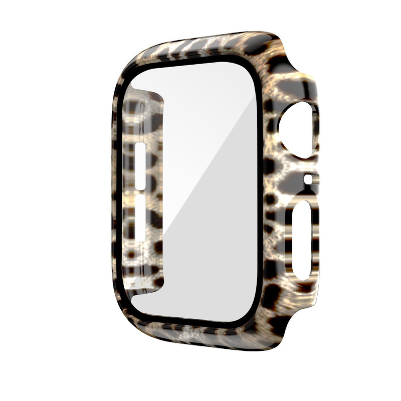 Suitable for iwatch7 leopard case s8 Apple Watch 456 generation SE all-in-one cow protective case