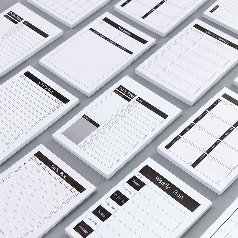Creative Kraft Paper Memo Pad for Study, Work, Planning & Time Management in Various Styles
