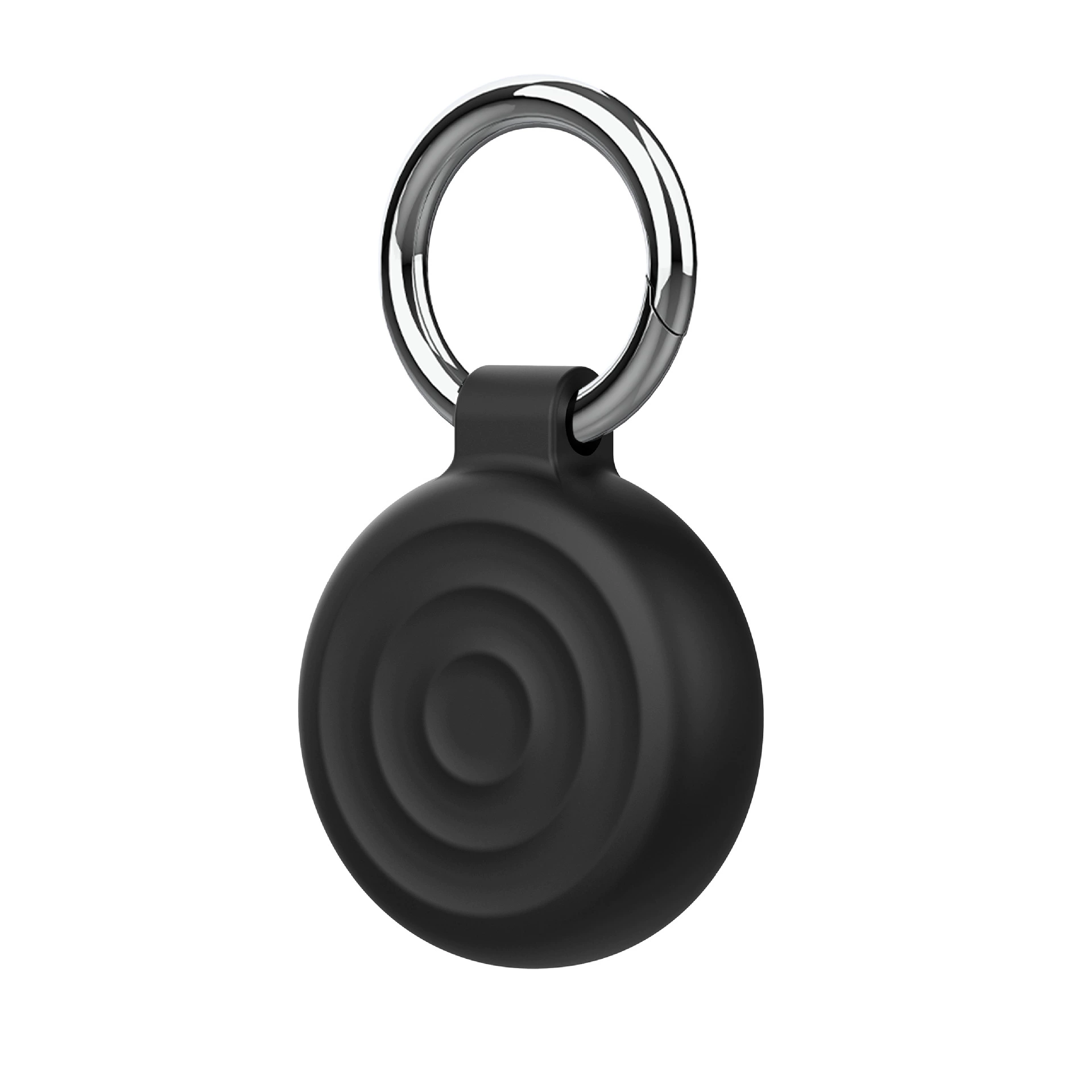 Защитный силиконовый чехол (Apple AirTag) с кольцом и пружинным зажимом, водонепроницаемый размер 3,7×4,4×1,3 см