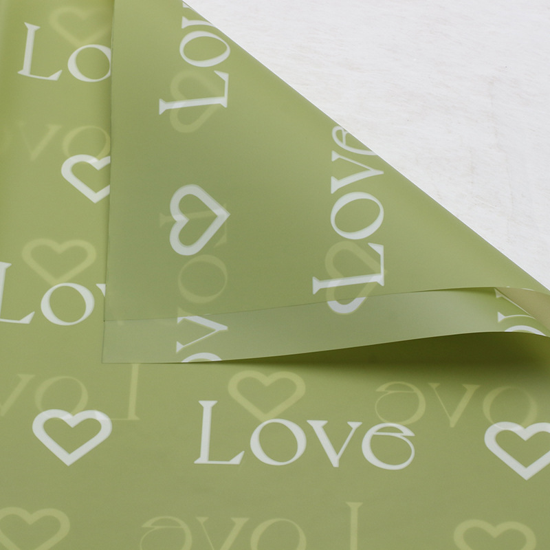Huaxi Eternal Love Papel de envolver de flores Papel liso coreano mate impermeable Floristería Ramo de flores Papel de envolver de flores