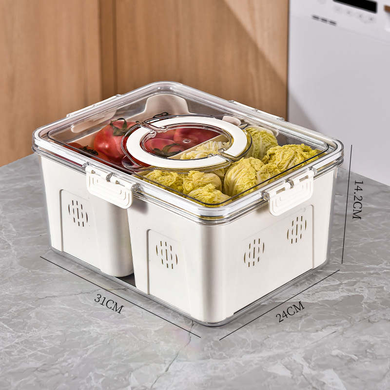 Caja de almacenamiento de especias de cocina doméstica pimienta gran caja de almacenamiento de material condimentar lata de sellado caja de clasificación de grado alimenticio