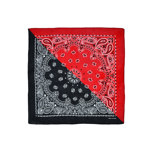Cross-border factory direct supply wholesale pure cotton cashew nut double combination sweat-absorbing headscarf hip-hop outdoor riding street dance printed square scarf 